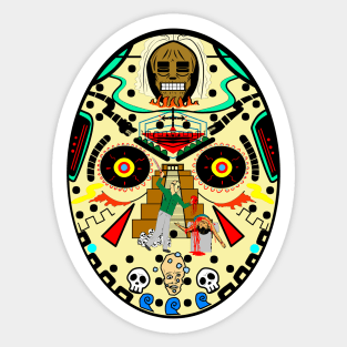 Aztec Jason Mask Alternate Sticker